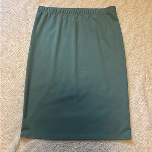 New Textured Stretch Teal/Aqua Blue Pencil Skirt in Women’s XL and Medium